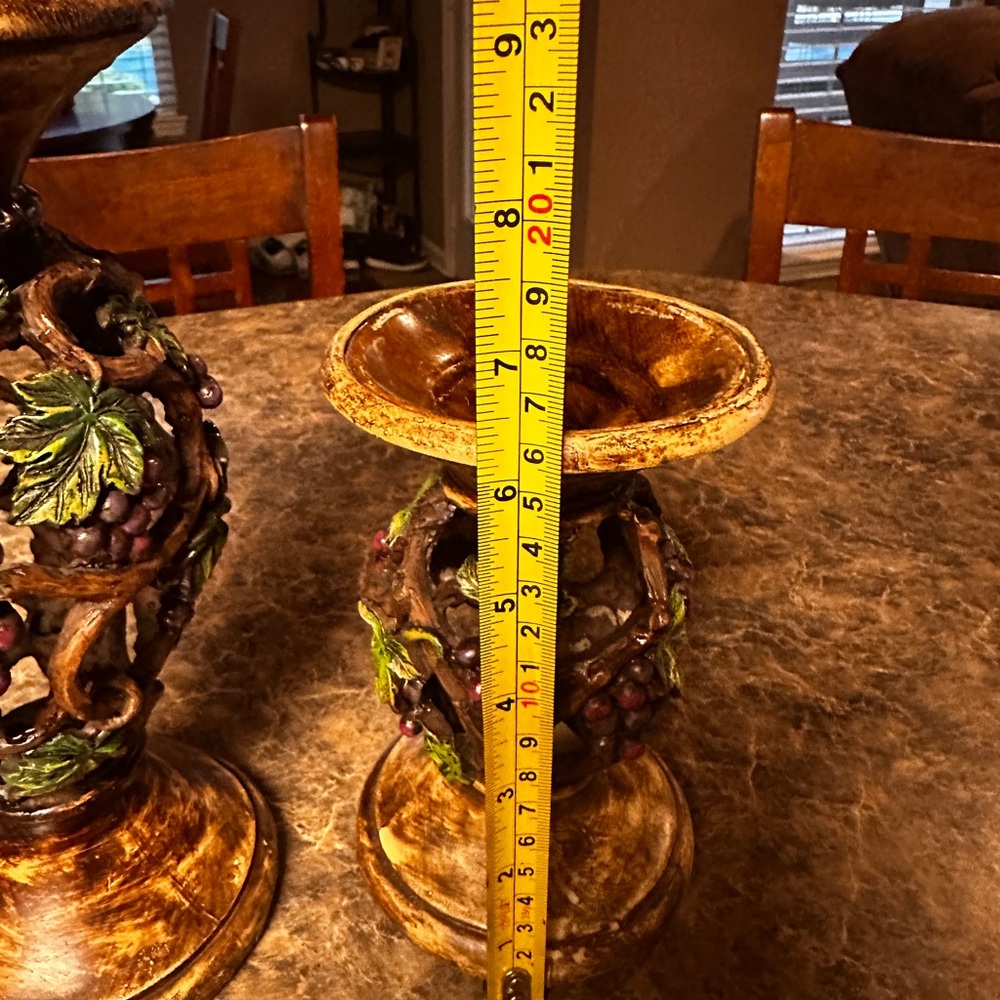 Grape candle holders, see pictures for measurements. - Picture 4 of 7